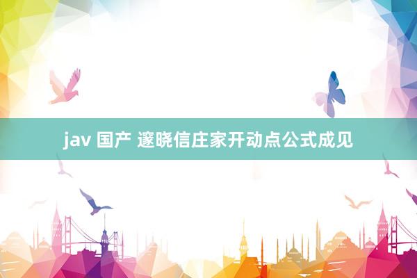 jav 国产 邃晓信庄家开动点公式成见