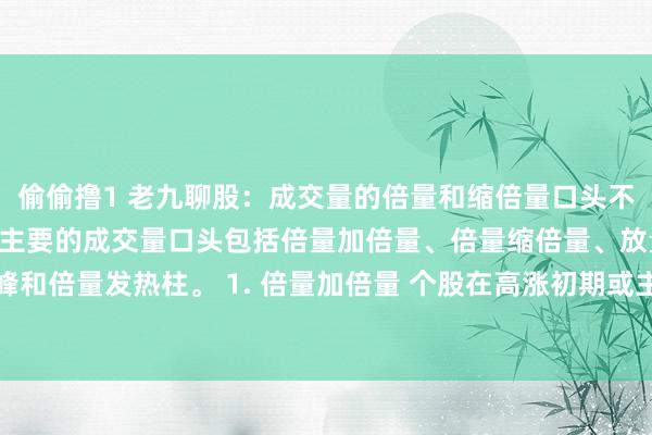 偷偷撸1 老九聊股:成交量的倍量和缩倍量口头不错响应主力的步履,四种主要的成交量口头包括倍量加倍量、倍量缩倍量、放量过左峰和倍量发热柱。 1. 倍量加倍量 个股在高涨初期或主升浪时,成交量执续放大递加...